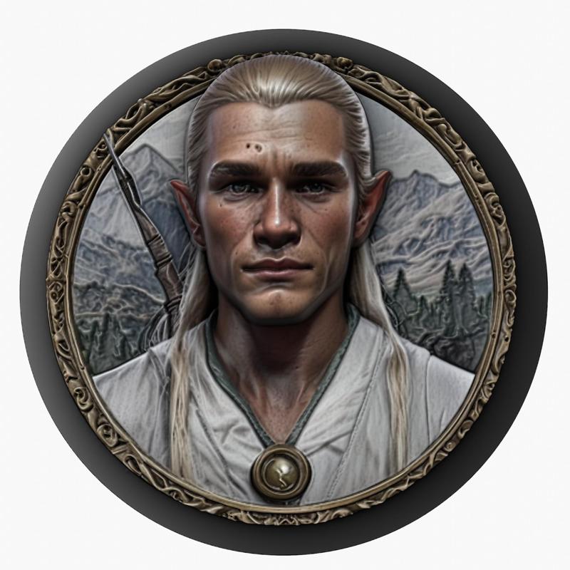 Legolas (The Lord of the Rings) medallion pendant