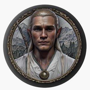 Legolas (The Lord of the Rings) medallion pendant