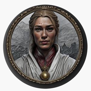 Cersei Lannister (Game of Thrones) medallion pendant