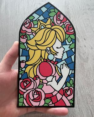 Peach Mario Mosaic
