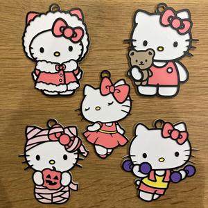 Set of 5 Hello Kitty ornaments