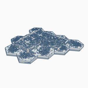 Gothic Destroyed Building 10 with Hex Base GDHB010