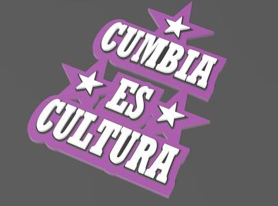 LOGO CUMBIA IS A CULTURE FOR JUG, TUMBLER OR CHOP WITH EASY CHANGE OF COLOR BY HEIGHT.