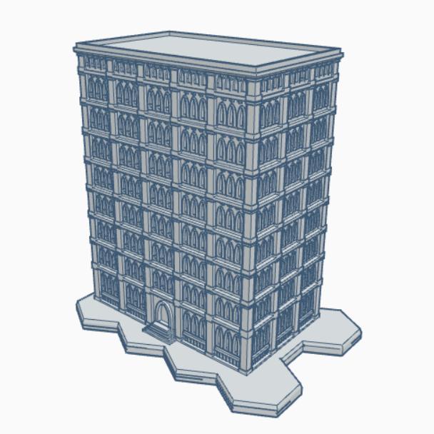 Gothic Building GHB115 With Hex Base