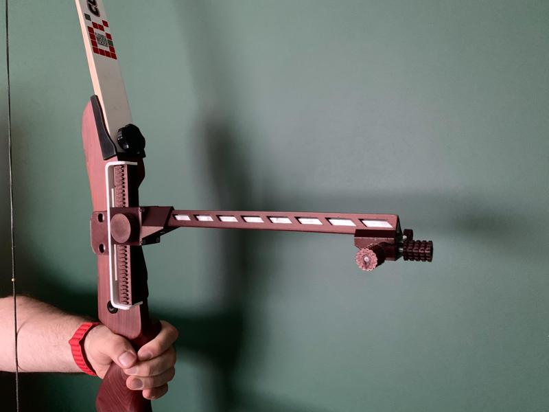 Reverse recurve bow sight (RRS)