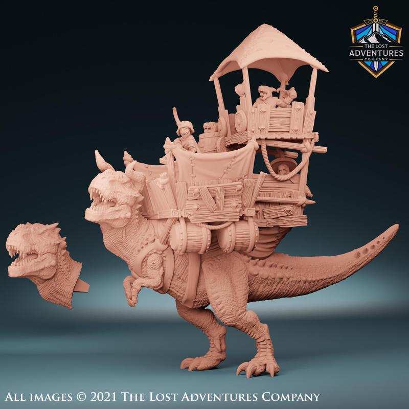 Great Horned Carnotaurus  With Howdah