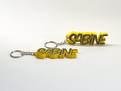 Beautiful keychain with the name Sabine