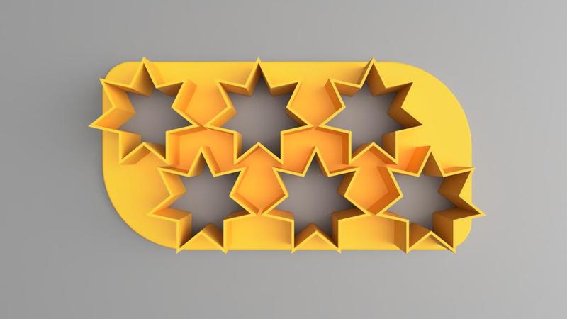 Cookie Cutter Still Little Stars (7Teeth) (2x3)