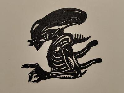 Alien silhouette