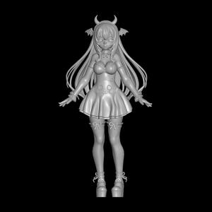 anime girl in demon costume