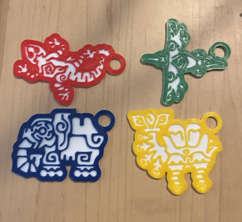 Zelda Divine Beast Keychains