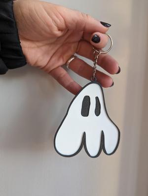 Halloween Doodle Ghost Keychain