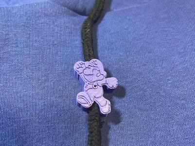 Simple Mario Hoodie Drawstring Beads