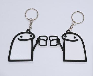 Flork Amigos Cerveza/Flork Friends Beer Keychain