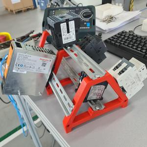 DIN rail test rack ( bottom rail 20 degrees )