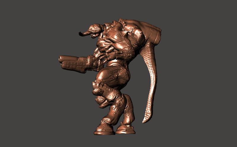 CYBERDEMON DOOM 3 FINAL BOSS - ULTRA DETAILED MESH - HI-POLY STL FOR 3D printing