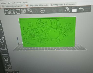 LITHOPHANY SUPER MARIO