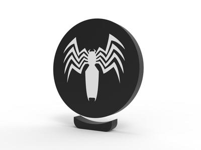 VENOM SPIDER MAN LUMINÁRIA - LED LAMP