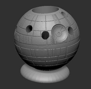 Death star pen holder