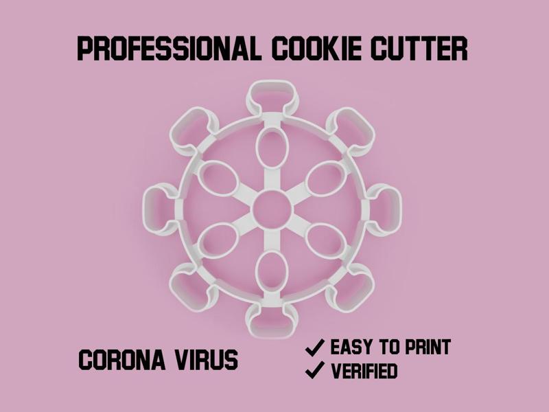 Corona virus Cookie cutter
