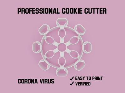 Corona virus Cookie cutter