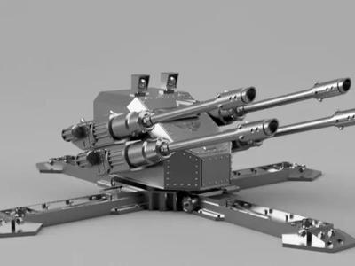 Sci-Fi Twin-Barrel Weapons Platform – 28mm Wargame