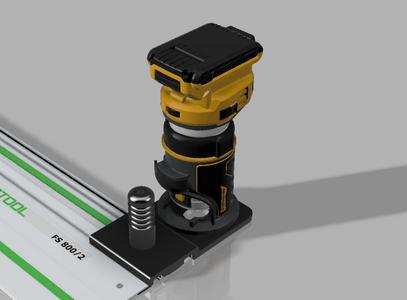Adapter for Dewalt router to use in Festool