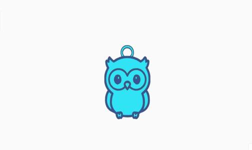 owl owl earring pendant charm necklace key chain