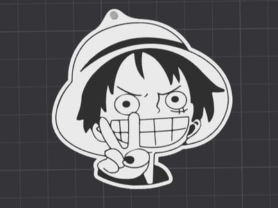 Luffy keychain peace MULTI 