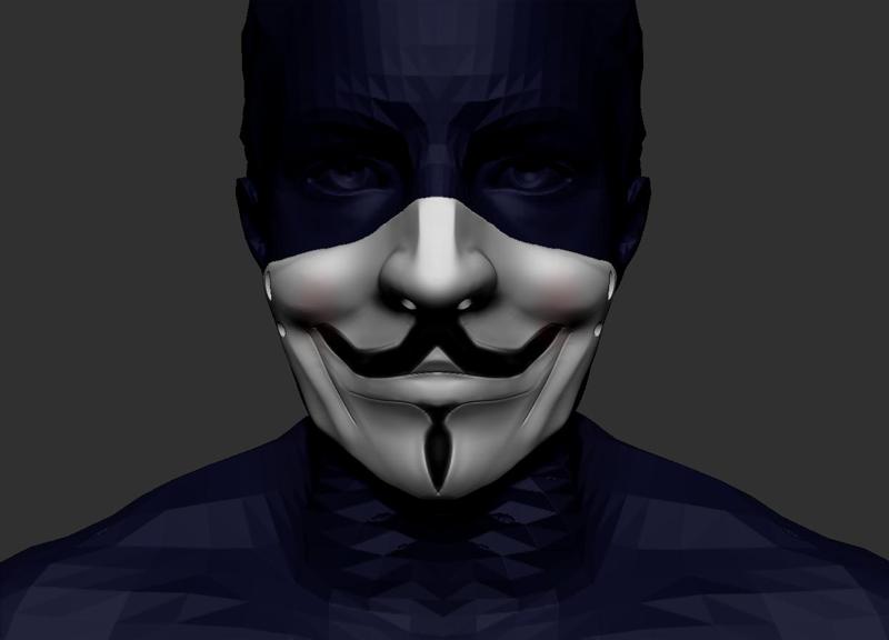 v the vendetta- anonymous mask