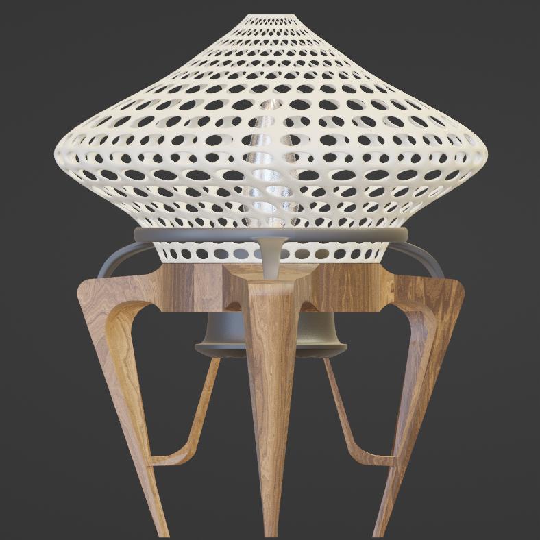 FAST PRINT LAMB TABLE OR HOME DECOR