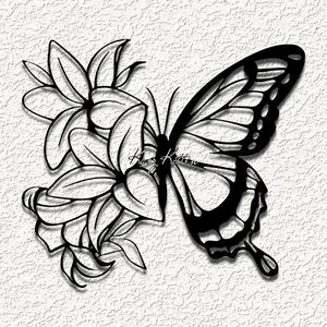 butterfly flower wing a wall art home decor