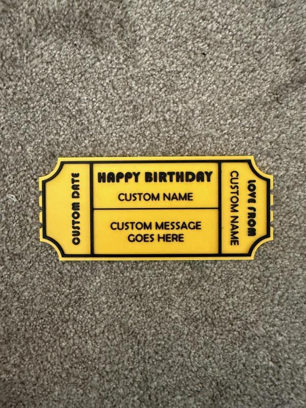 Custom Voucher / Ticket for gift