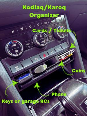Skoda Kodiaq - Karoq organizer below AC panel