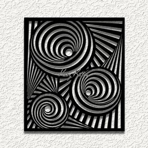optical illusion vortex flowers wall art home decor