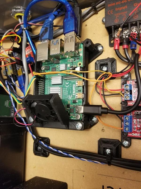 Pi 4 'Open Top' mount with 30mm fan