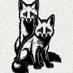 foxes fox wildlife wall art home decor