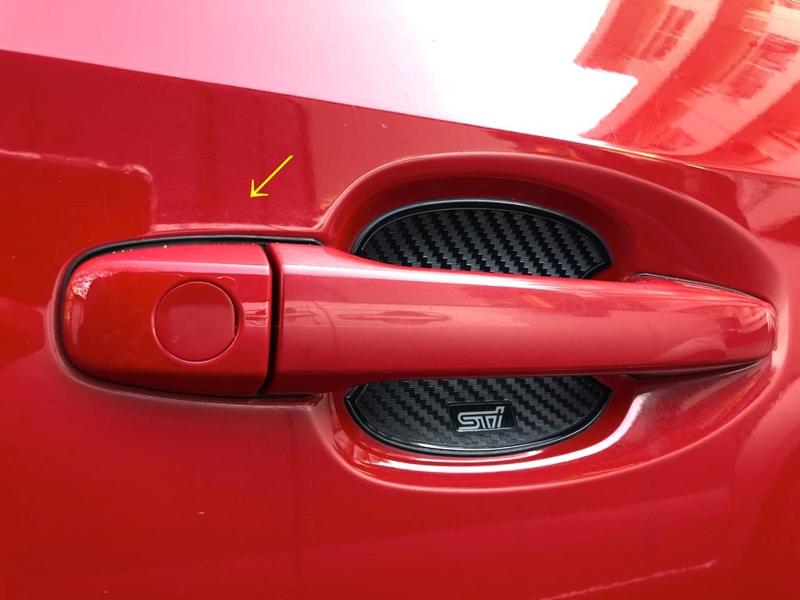 Door Handle Keyhole Cover for SUBARU WRX STI / S4 (2015-), Levorg (2014-) , TOYOTA Prius (2009-2015)