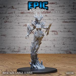 Fire Elemental Female ‧ DnD Miniature ‧ Tabletop Miniatures ‧ Gaming Monster ‧ 3D Model ‧ RPG ‧ DnDminis ‧ STL FILE