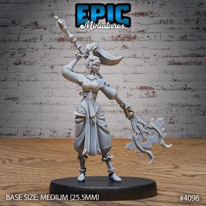 Elf Sorceress ‧ DnD Miniature ‧ Tabletop Miniatures ‧ Gaming Monster ‧ 3D Model ‧ RPG ‧ DnDminis ‧ STL FILE
