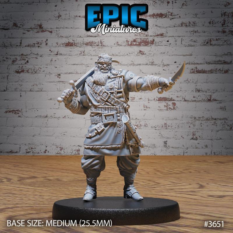 Coast Bandit ‧ DnD Miniature ‧ Tabletop Miniatures ‧ Gaming Monster ‧ 3D Model ‧ RPG ‧ DnDminis ‧ STL FILE