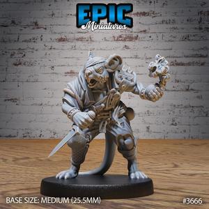 Mice Folk Raider Bomb ‧ DnD Miniature ‧ Tabletop Miniatures ‧ Gaming Monster ‧ 3D Model ‧ RPG ‧ DnDminis ‧ STL FILE