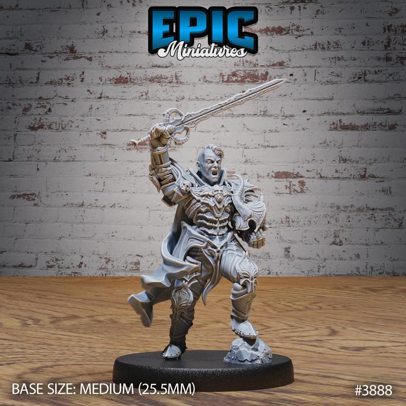 Black Guard Knight ‧ DnD Miniature ‧ Tabletop Miniatures ‧ Gaming Monster ‧ 3D Model ‧ RPG ‧ DnDminis ‧ STL FILE