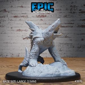 Shark Dog Howling ‧ DnD Miniature ‧ Tabletop Miniatures ‧ Gaming Monster ‧ 3D Model ‧ RPG ‧ DnDminis ‧ STL FILE