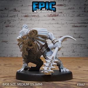 Mice Folk Raider Mace ‧ DnD Miniature ‧ Tabletop Miniatures ‧ Gaming Monster ‧ 3D Model ‧ RPG ‧ DnDminis ‧ STL FILE