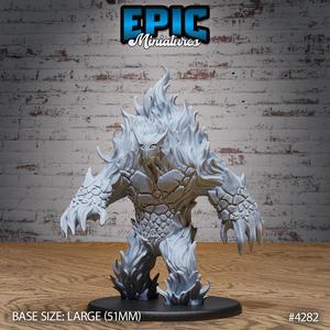 Fire Elemental ‧ DnD Miniature ‧ Tabletop Miniatures ‧ Gaming Monster ‧ 3D Model ‧ RPG ‧ DnDminis ‧ STL FILE