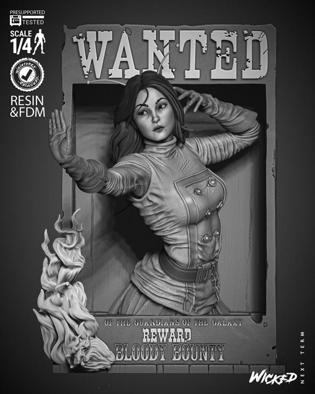 WICKED MARVEL MANTIS POSTER BUST : TESTED AND READY FOR 3D PRINTING