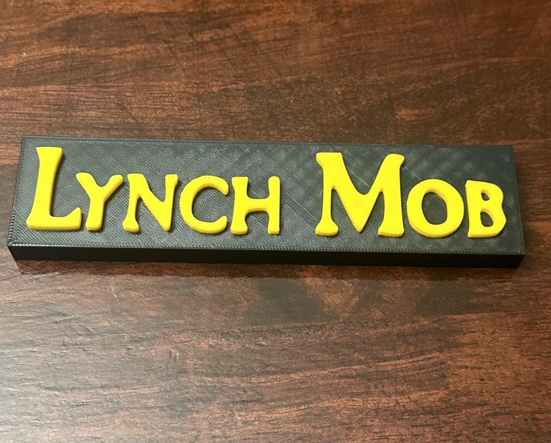 Lynch Mob 80's Band Sign