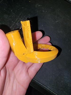 Hemera E3D v6 Circular Duct (More Vertical Nozzle Remix)
