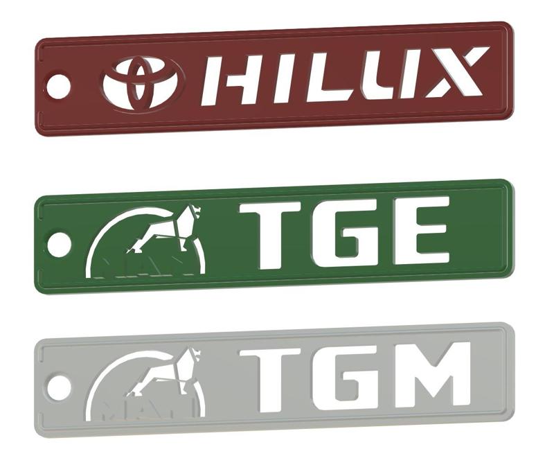 MAN  & Toyota Keychain